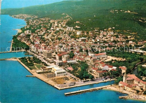 Crikvenica Kroatien Fliegeraufnahme