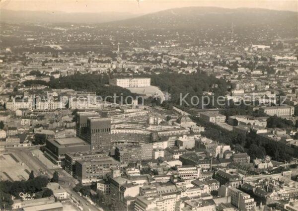 Oslo Norwegen Fliegeraufnahme