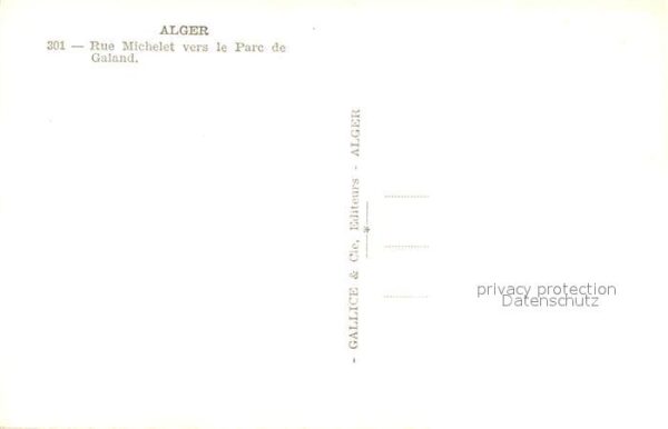 Alger Algerien Rue Michelet vers le Parc de Galand – Bild 2