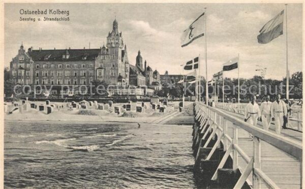 Kolberg Ostseebad Kolobrzeg Strandschloss Seesteg