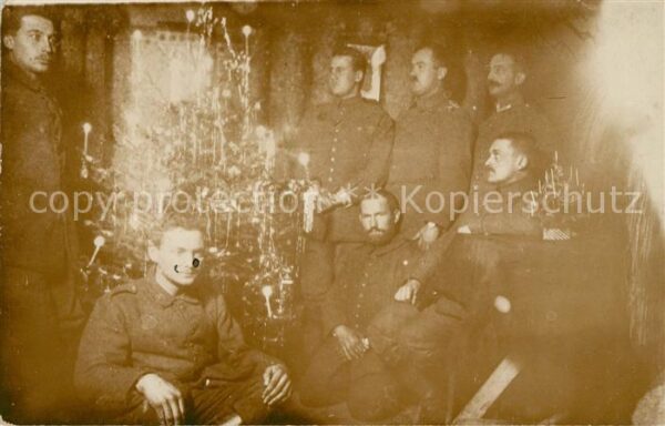 Militaria Weihnachten Silvester WK1