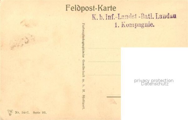 Militaria Deutschland WK1 Brückenbau Bataillon Landau 1. Kompagni – Bild 2