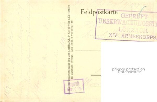 Militaria Deutschland WK1 Schützengrabenbau Lörrach – Bild 2