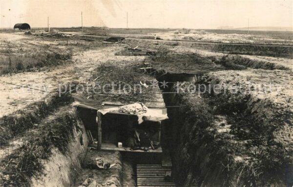 Militaria Deutschland WK1 Schützengraben  Unterstände super Foto