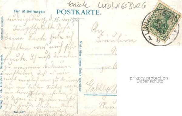 Militaria Deutschland Daueranschlag Ludwigsburg Kaserne – Bild 2