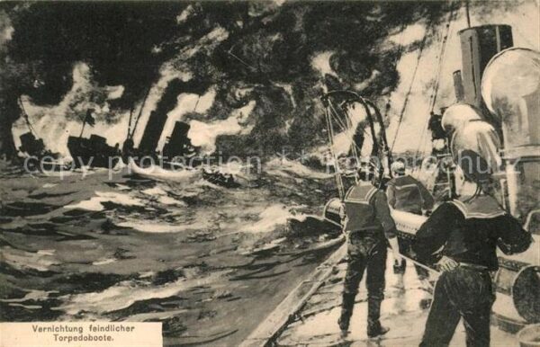 Militaria Deutschland WK1 Marine Torpedoboot Divison Mühlhausen E