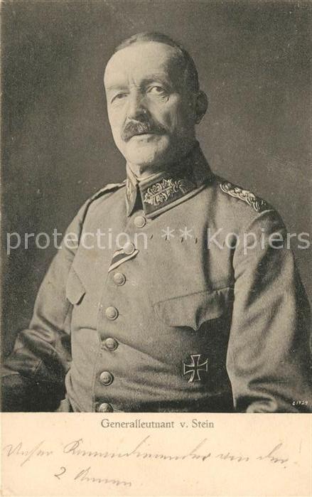 Militaria Deutschland WK1 Generalleutnant von Stein Feldpostexped