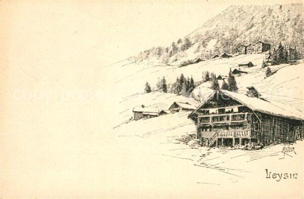 Kuenstlerkarte Meltzer Laysin Berghaus