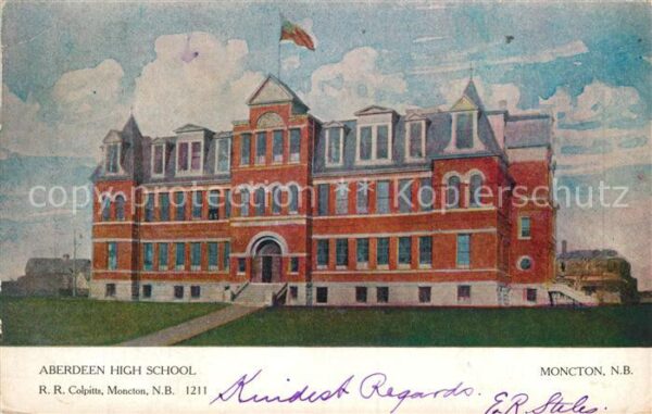 Moncton Aberdeen High School Illustration