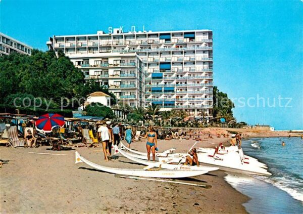 Marbella Andalucia Hotel Skol desde la playa Strand