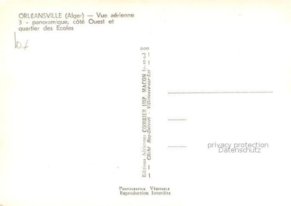 Orleansville Fliegeraufnahme Schule – Bild 2