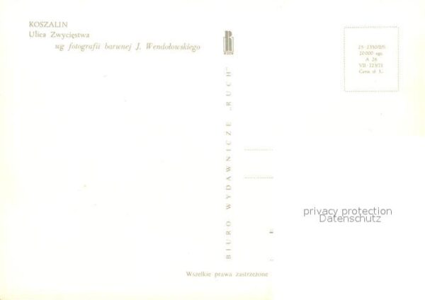 Koszalin Koeslin Pommern Stadtansicht – Bild 2