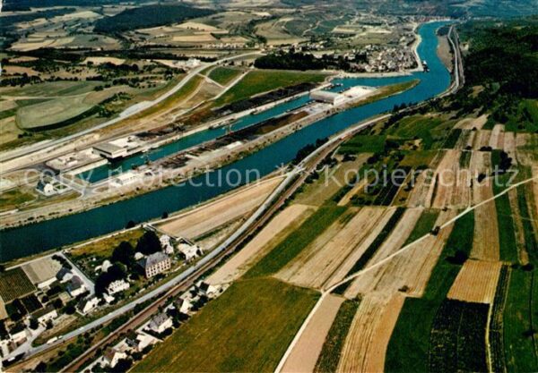 Mertert Mosel Fliegeraufnahme Hafen
