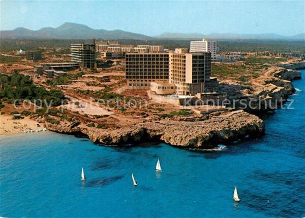 Calas de Mallorca Fliegeraufnahme Hotel America