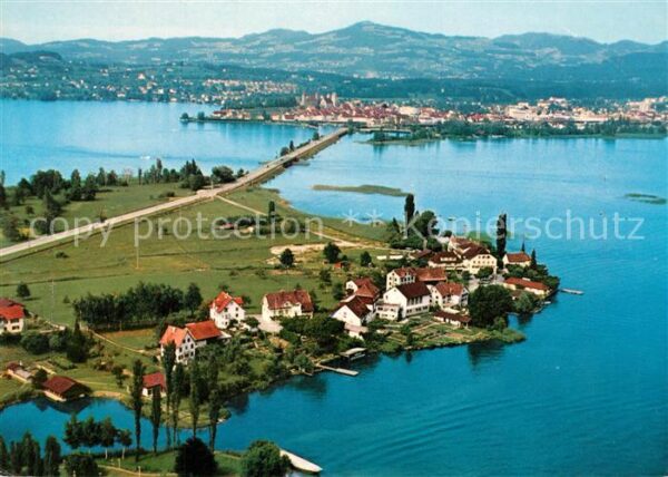 Hurden Fliegeraufnahme mit Rapperswil und Seed