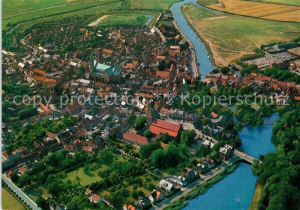 Ribe Fliegeraufnahme mit Dom
