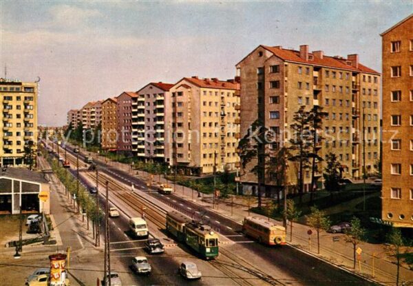 Helsinki Mannerheimstrasse Strassenbahn