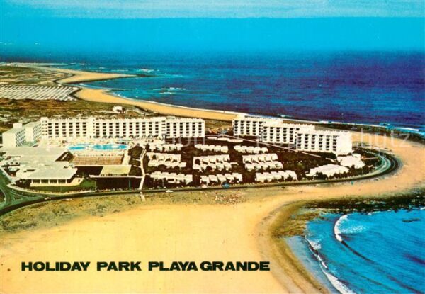 Lanzarote Kanarische Inseln Fliegeraufnahme Holiday Park Playa Gran