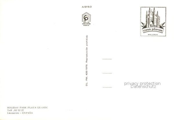 Lanzarote Kanarische Inseln Fliegeraufnahme Holiday Park Playa Gran – Bild 2