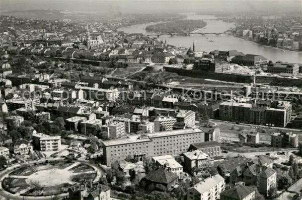 Budapest Fliegeraufnahme Donaupartie