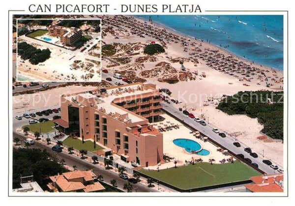 Can Picafort Mallorca Fliegeraufnahme Aparthotel Dunes Platja