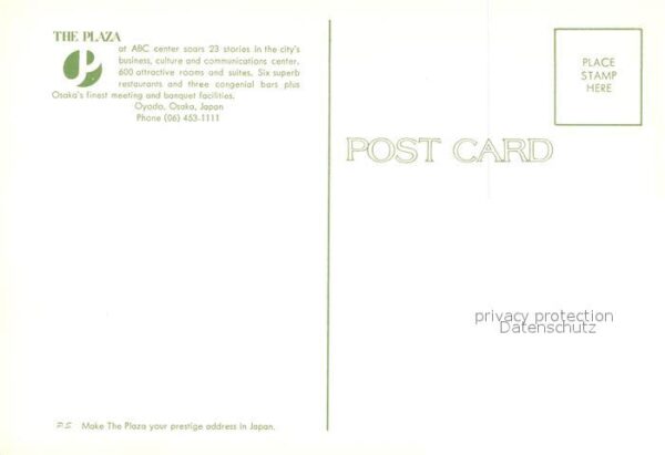 Osaka The Plaza Hotel – Bild 2