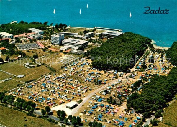 Zadar Zadra Zara Fliegeraufnahme Camping Borik