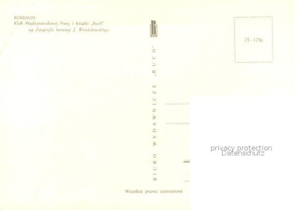 Koszalin Koeslin Pommern Klub Miedzynorodowej Prasy – Bild 2