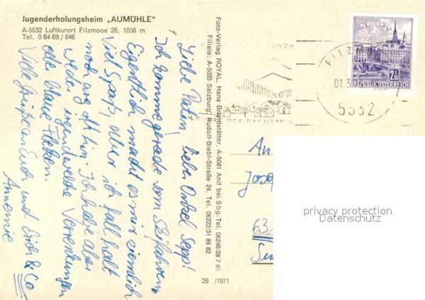 Filzmoos Jugenderholungsheim Aumühle Luftkurort – Bild 2
