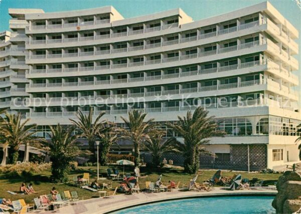 SOUSSE  Tunesie Hotel El Hana Beach Facade sur les jard