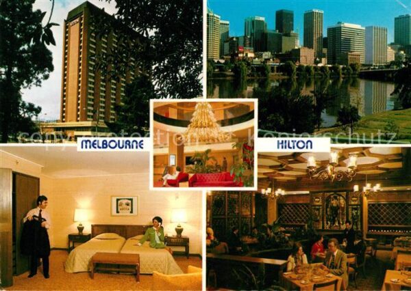 Melbourne Victoria Hilton Hotel Restaurant Fremdenzimmer