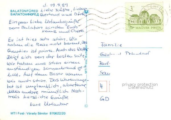Balatonfuered Hotelanlagen am Plattensee Fliegeraufna – Bild 2