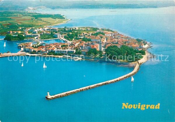 Novigrad Halbinsel Fliegeraufnahme