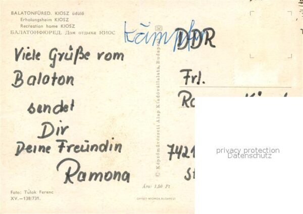 Balatonfuered Kiosz üdülö Erholungsheim – Bild 2