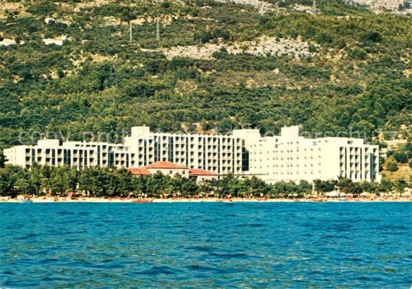 Tucepi Hotel Alga Ansicht vom Meer aus