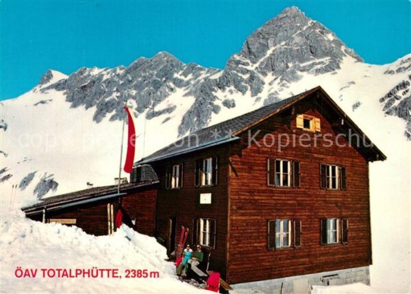 Vandans Vorarlberg Totalphütte Berghütte Lünersee gegen Sc
