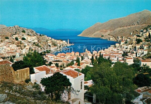 Symi Panorama Bucht Hafen Ägäis