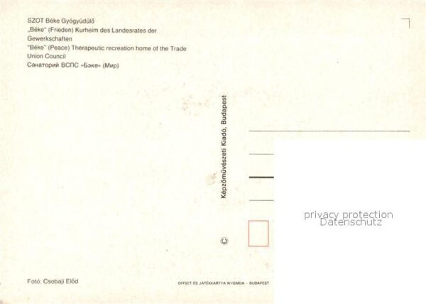 Szot Beke Gyögyüdülö Kurheim des Landesrates – Bild 2