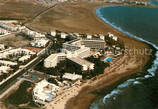 Lanzarote Kanarische Inseln Playa de los Pocillos Fliegeraufnahme