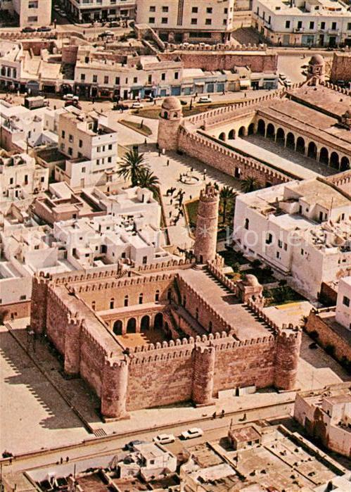 SOUSSE  Tunesie Vue aerienne Ribat et Grande Mosquee