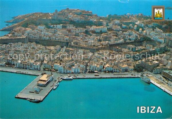 Ibiza Islas Baleares Isla Blanca Fliegeraufnahme