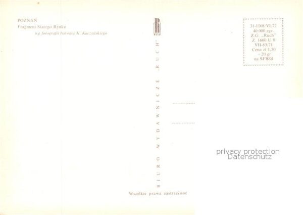 Poznan Posen Starego Rynku – Bild 2