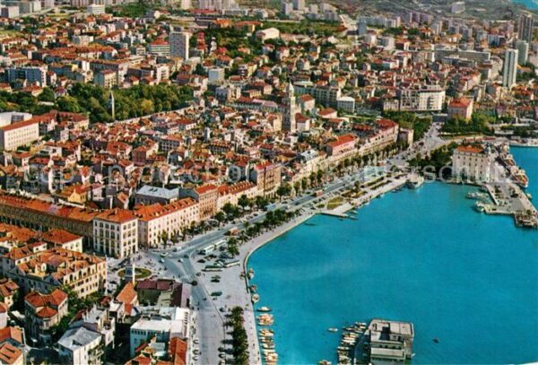 Split Spalato Fliegeraufnahme