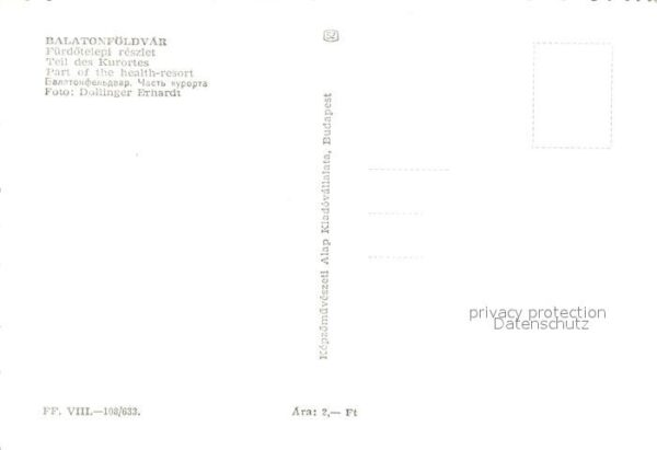 Balatonfoeldvar Fürdotelepi Reszlet – Bild 2