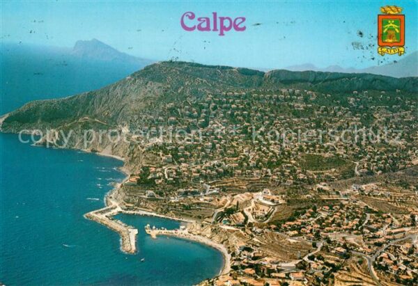 Calpe Vista Aerea Fliegeraufnahme