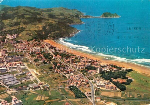 Zarauz Vista Aerea Fliegeraufnahme