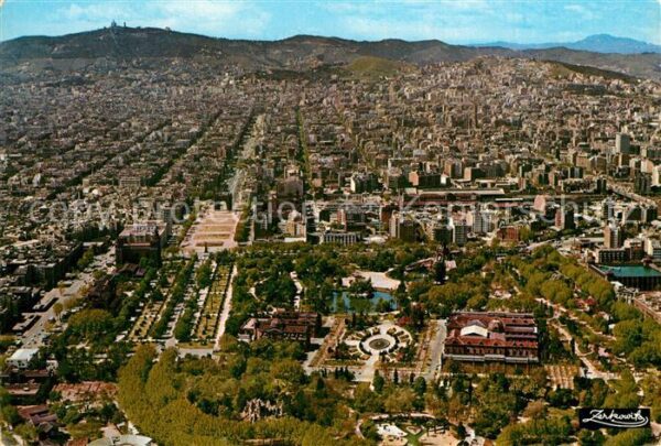 Barcelona Cataluna Vista Aerea Fliegeraufnahme