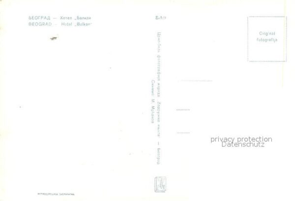 Beograd Belgrad Hotel Balkan – Bild 2