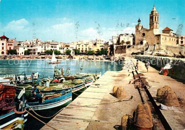 Sitges Embarcadero Iglesia