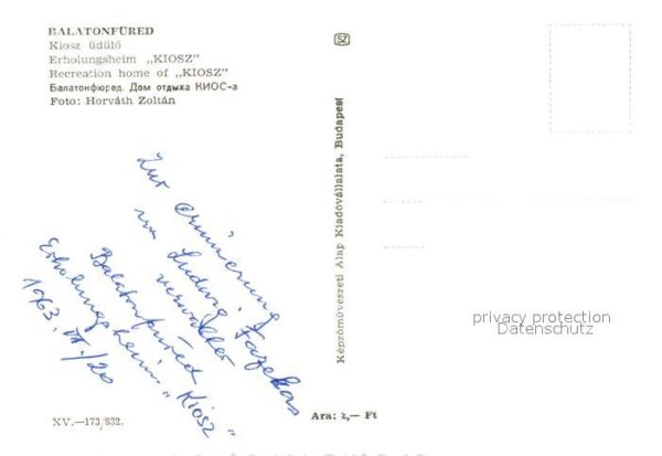 Balatonfuered Erholungsheim Kiosz – Bild 2